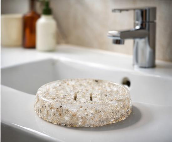 Porta Sabonete Saboneteira Luxo Lavabo Cor Cristal