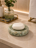Porta Sabonete Saboneteira Luxo Lavabo Linha Premium Verde Tifany