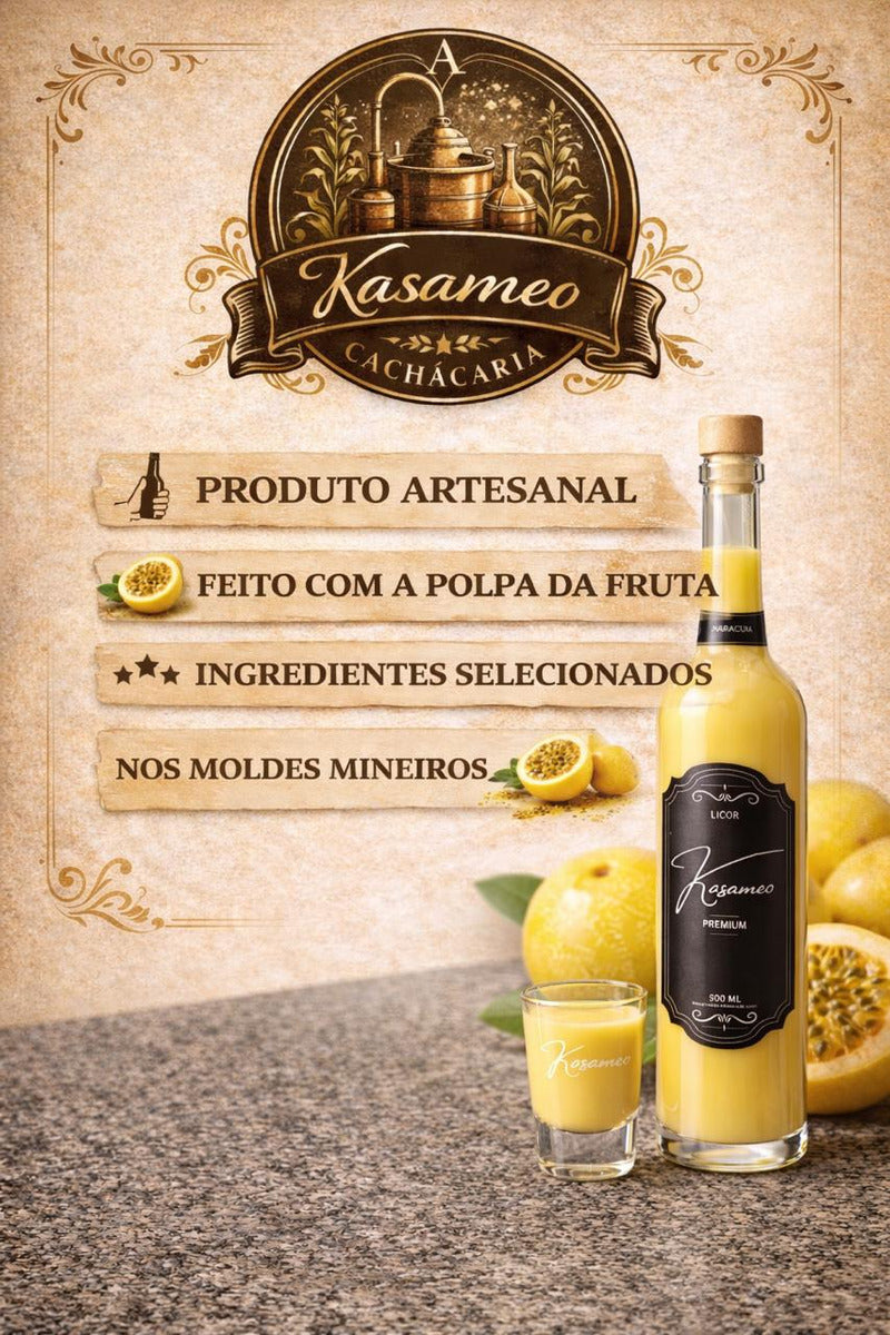 Licor Cremoso Artesanal Maracujá Kasameo