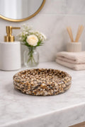 Porta Sabonete Oval Saboneteira Luxo Lavabo Banheiro Cor Jaspe Zebra