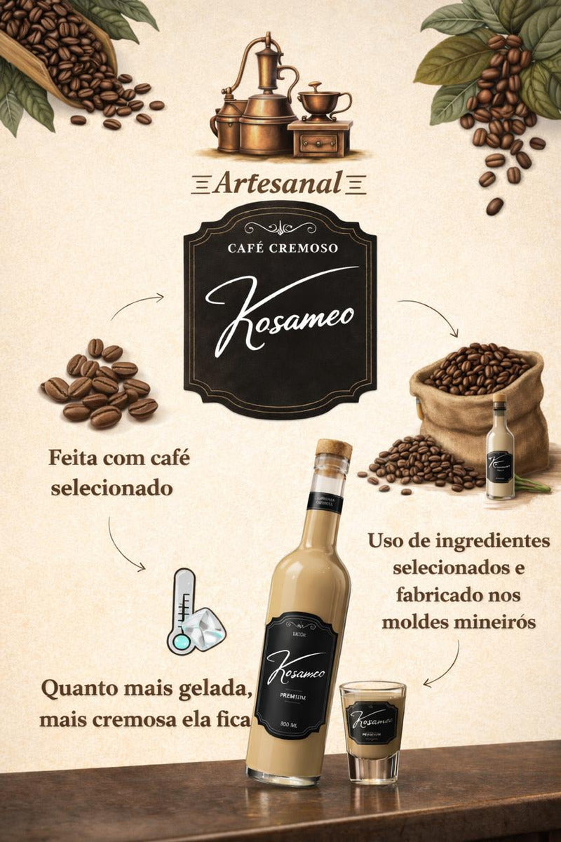Licor Cremoso Artesanal Café Kasameo