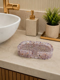 Porta Sabonete Saboneteira Quadrado Lavabo Cor Ametista
