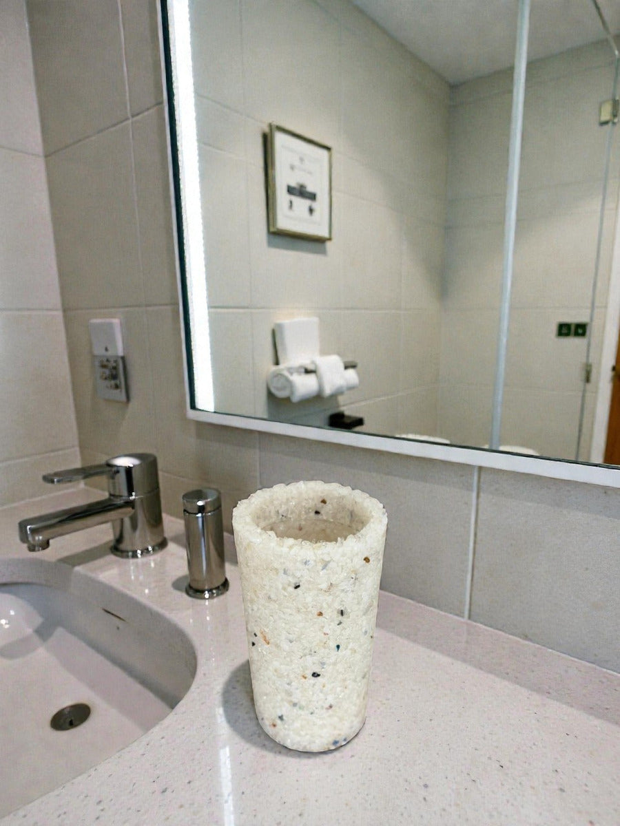 Porta Escovas De Dente De Pedra Banheiro E Lavabo Cor Branco