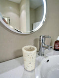 Porta Escovas De Dente De Pedra Banheiro E Lavabo Cor Branco