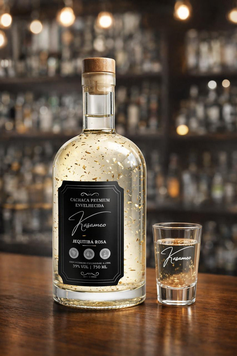 Cachaça Ouro Kasameo Envelhecida No Barril Jequitibá Rosa