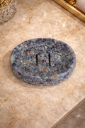 Porta Sabonete Saboneteira Luxo Lavabo Cor Azul