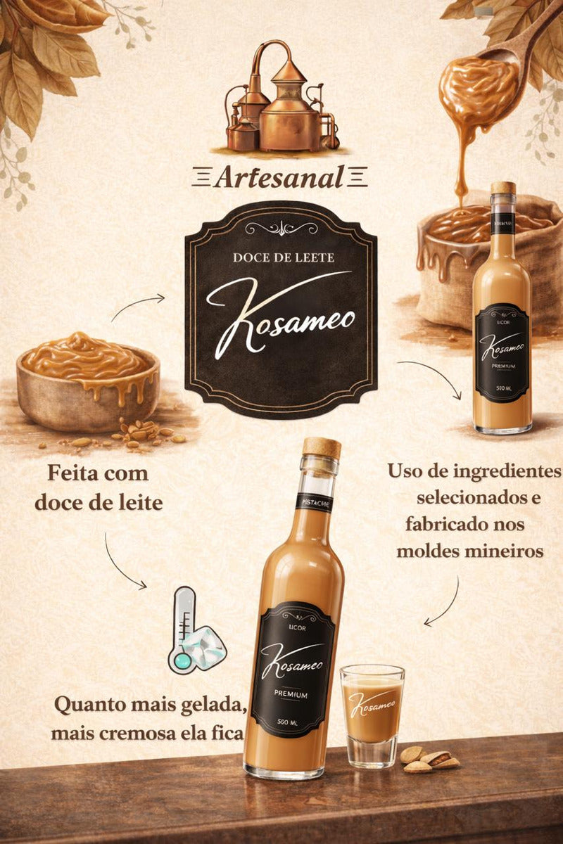 Licor Cremoso Artesanal Doce De Leite Kasameo