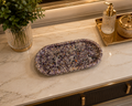 Bandeja De Pedra Trio Para Lavabo Decorativa Grande Premium Ametista Premium