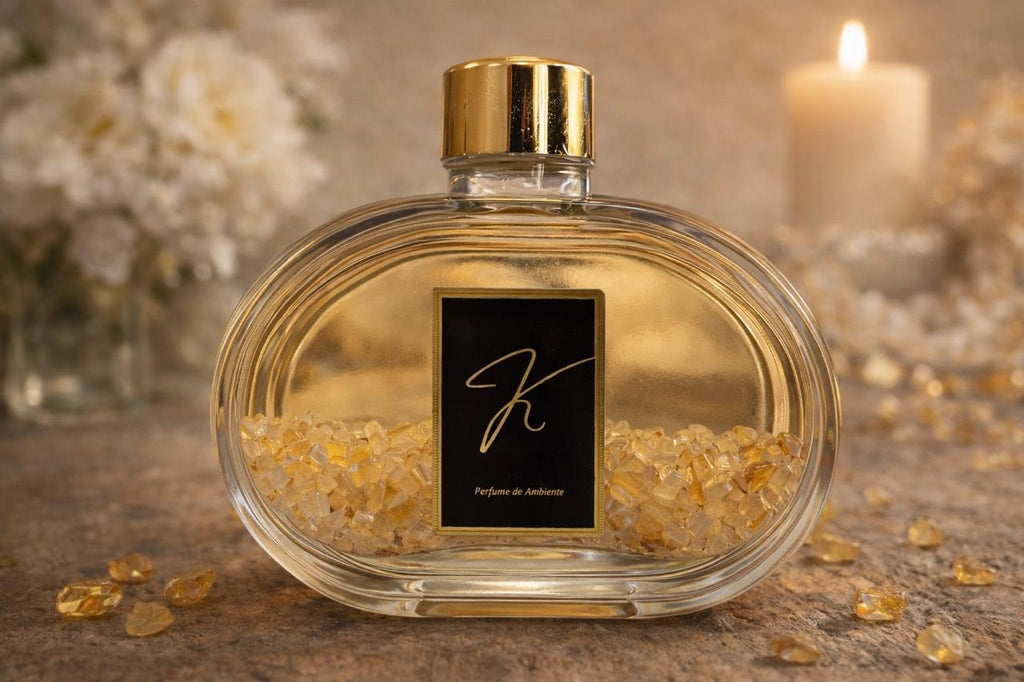 Kit Vidro Lavabo Luxo Presente Decorativo Dourado - DL Vanilla (Daslu)
