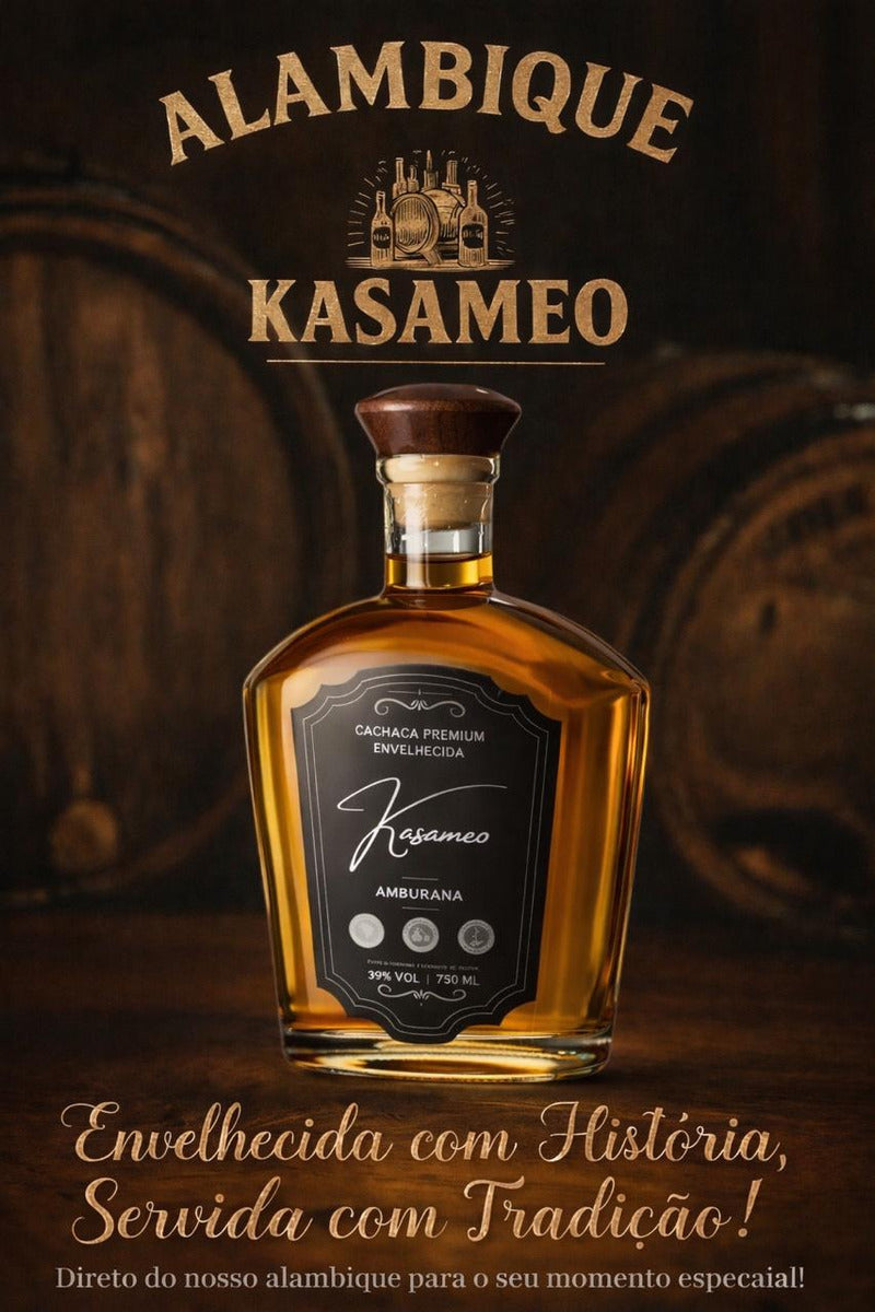 Cachaça Kasameo Envelhecida No Barril De Amburana
