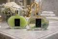 Kit Vidro Lavabo Luxo Presente Decorativo Prata - Kasameo