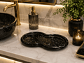 Bandeja Decorativa de Pedra Infinito para Lavabo Kasameo Preto
