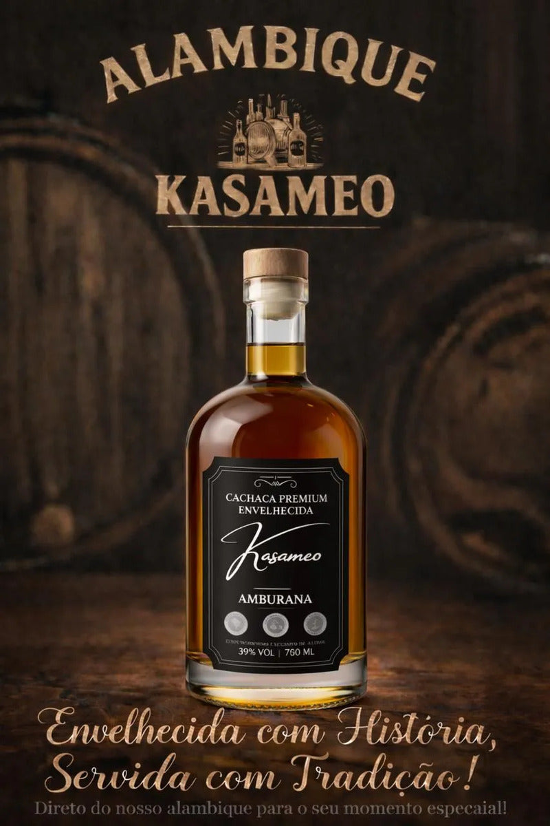 Cachaça Kasameo Envelhecida No Barril De Amburana