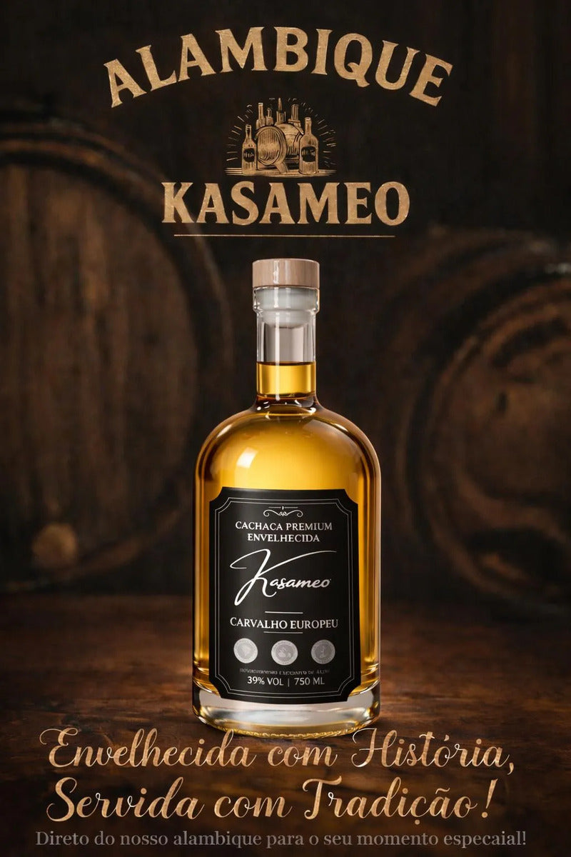 Cachaça Kasameo Envelhecida No Barril De Carvalho Europeu