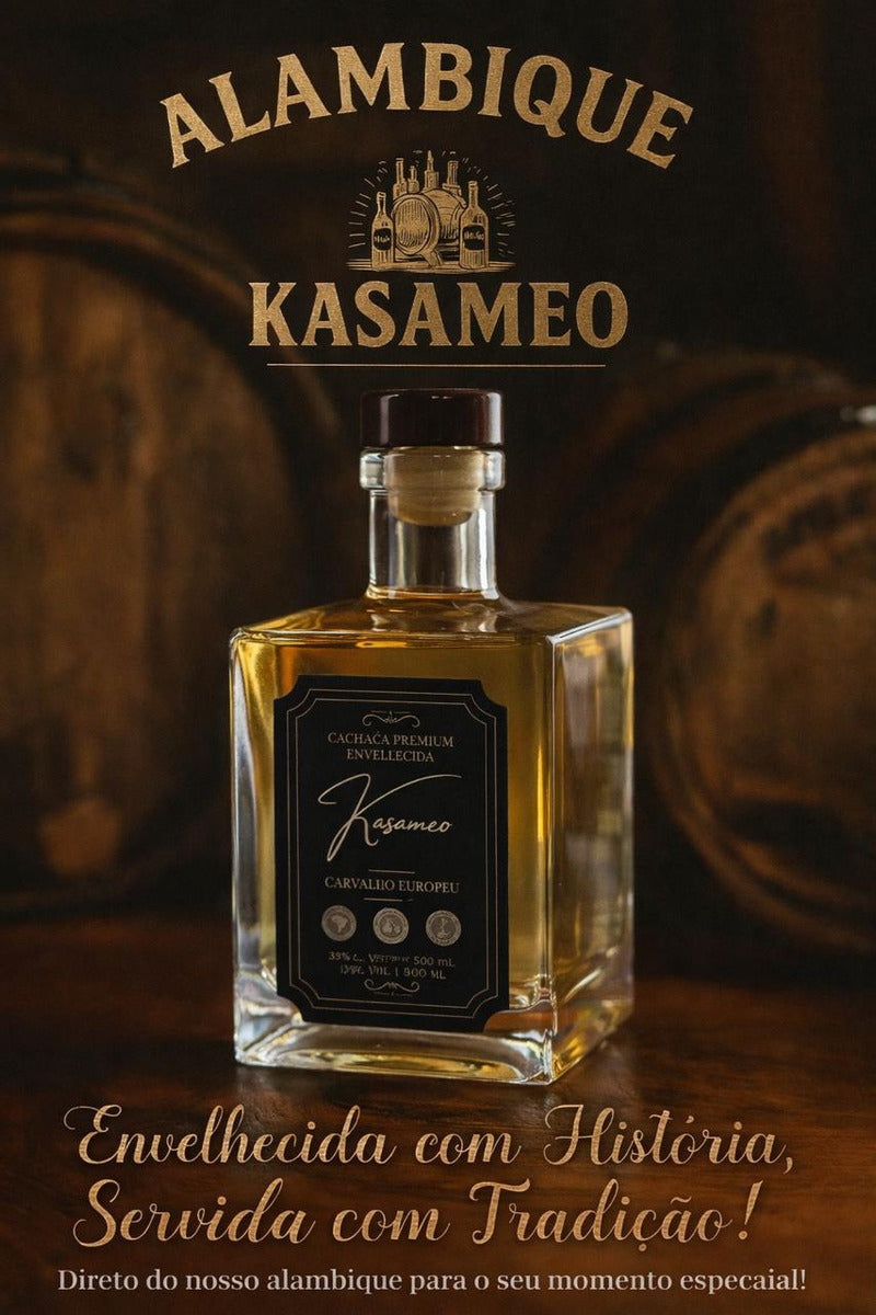 Cachaça Kasameo Envelhecida No Barril De Carvalho Europeu