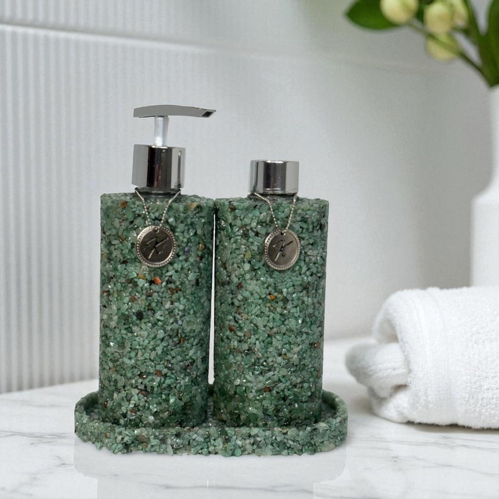 Bandeja De Pedra Para Lavabo Decorativa Oval Cor Verde