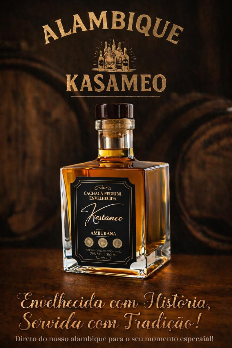 Cachaça Kasameo Envelhecida No Barril De Amburana