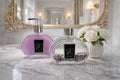 Kit Vidro Lavabo Luxo Presente Decorativo Prata - Chá Branco