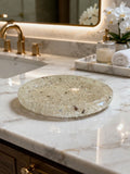 Porta Sabonete Oval Saboneteira Luxo Lavabo Banheiro Cor Cristal