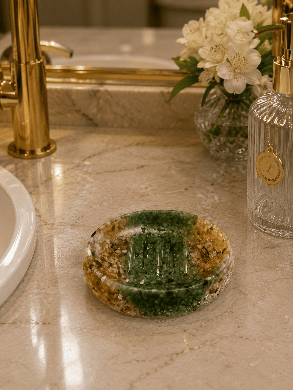 Porta Sabonete Saboneteira Luxo Lavabo Edição Copa