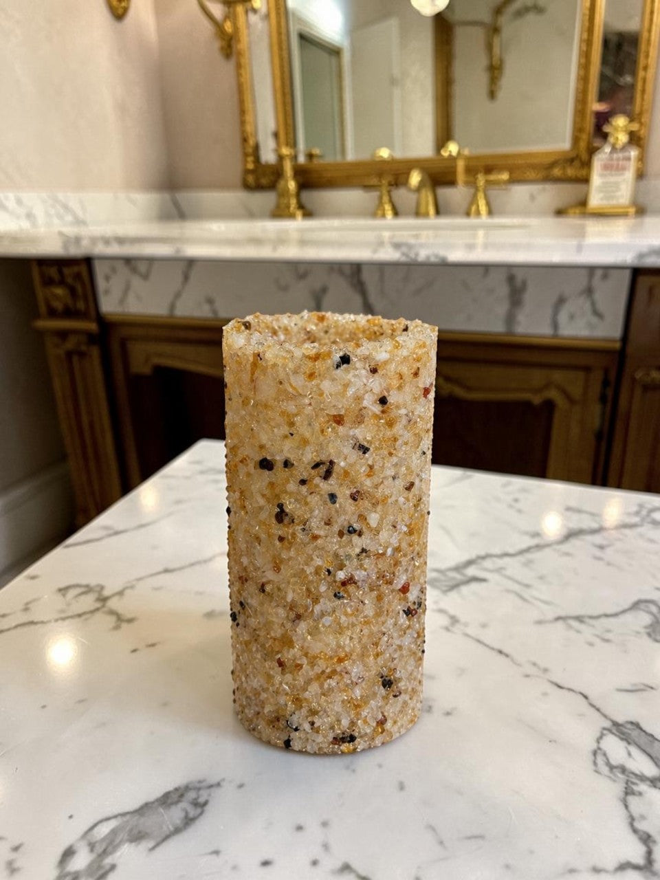 Porta Escovas De Dente De Pedra Banheiro E Lavabo Cor Citrino