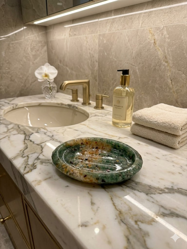 Porta Sabonete Oval Saboneteira Luxo Lavabo Edição Copa